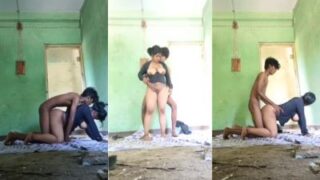 Pasangan Telugu belum nikah bercinta gaya doggy