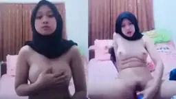 Hijab Ngehe Pake Botol Parfum Sampai Muncrat