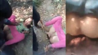 Desa jalang digebuki bertubi-tubi sama gerombolan bejat.