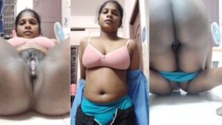 Pelayan wanita India Selatan buka baju dan pamer tubuh telanjang di depan kamera