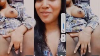 Tonton video seks Bangladesh, cewek telanjang colmek pas video call.