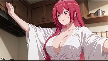 Anak tiri pulang awal, lihat istri bapak masak cuma pakai baju tipis kecil. Kureha Enomoto cosplay bugil panas (AI-generated)
