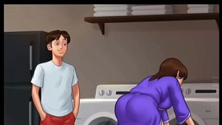Malam Musim Panas Penuh Rahasia [v21.0.0] | Ibu Tiri Ngepoin Aku Diam-diam (18+) | Novel Visual Panas.