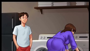 Malam Musim Panas Penuh Rahasia [v21.0.0] | Ibu Tiri Ngepoin Aku Diam-diam (18+) | Novel Visual Panas.