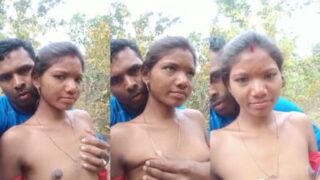 Adivasi pasangan ngewe bebas di hutan, nikmatin alam liar.