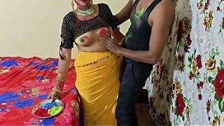 Holi Warna: Bhabhi Dever main gili chudai, Hindi audio jor ka!