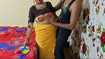 Holi Warna: Bhabhi Dever main gili chudai, Hindi audio jor ka!