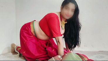 Bhabhi merah sari, chut gede basah kena goyang, suara desi bikin makin panas