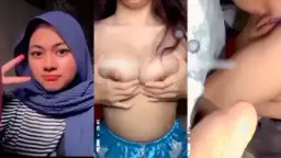 Cantik Hijab, Toket Bulat Bugil Bikin Muncrat