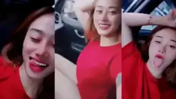 Jessika Intan lagi ngegangbang di dalem mobil, sange banget minta digituin.
